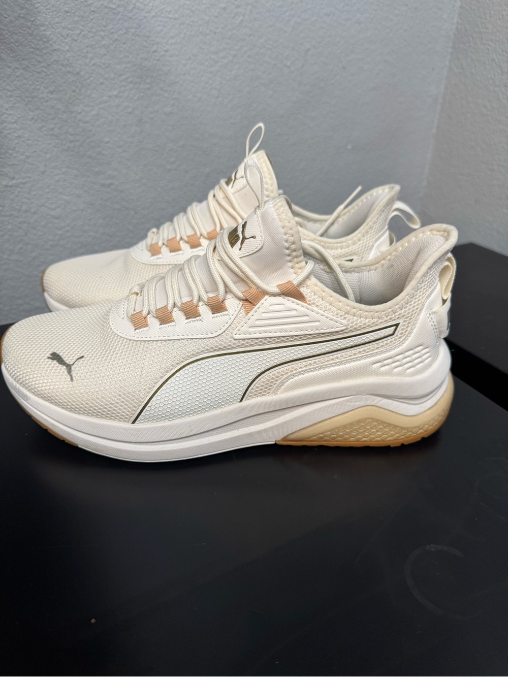 Puma Cream & Gum Accent Platform Sneakers